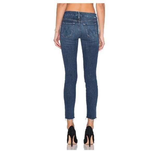 MOTHER‎ The Looker Ankle Fray Jeans in Girl Crush Blue Size 27 - Picture 2 of 12